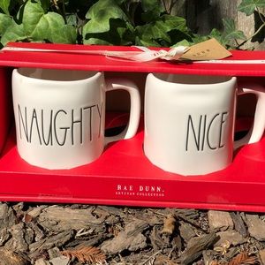 Rae Dunn- NAUGHTY & NICE mug set